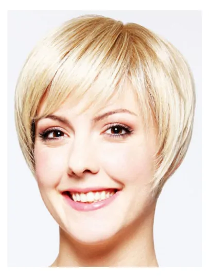 Fashional Straight Blonde Layered Affordable Wigs