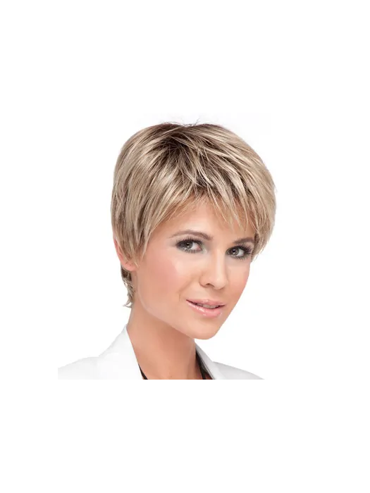 Blonde Straight Synthetic Tempting Short Wigs