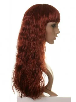 Preferential Synthetic Red Wavy Wigs For Cancer