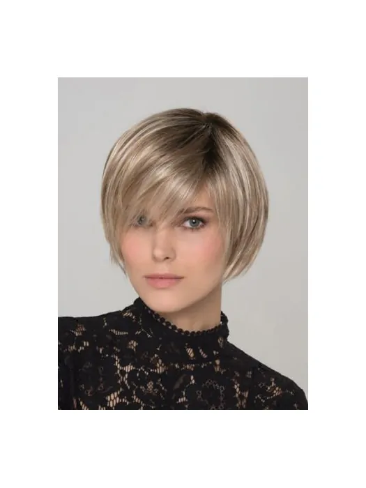 Capless Blonde Synthetic 8 inch Short Wigs Bob