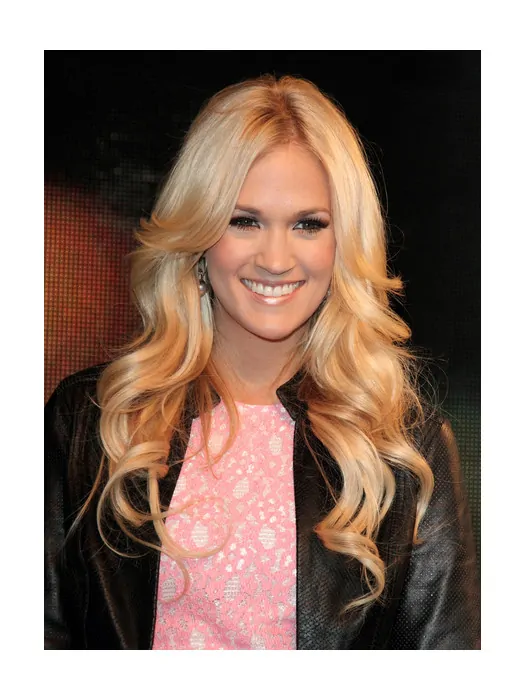 Incredible Blonde Curly Long Celebrity Wigs