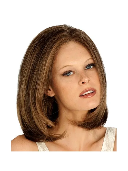 Auburn Durable Lace Front Synthetic Medium Wigs