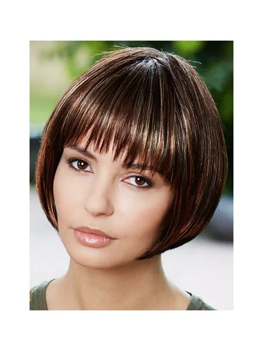 Brown Straight Synthetic Amazing Medium Wigs