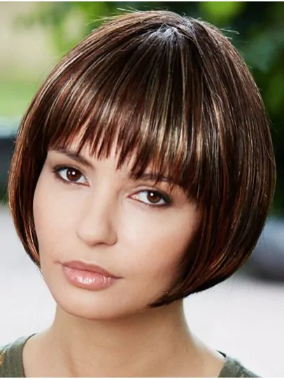 Brown Straight Synthetic Amazing Medium Wigs