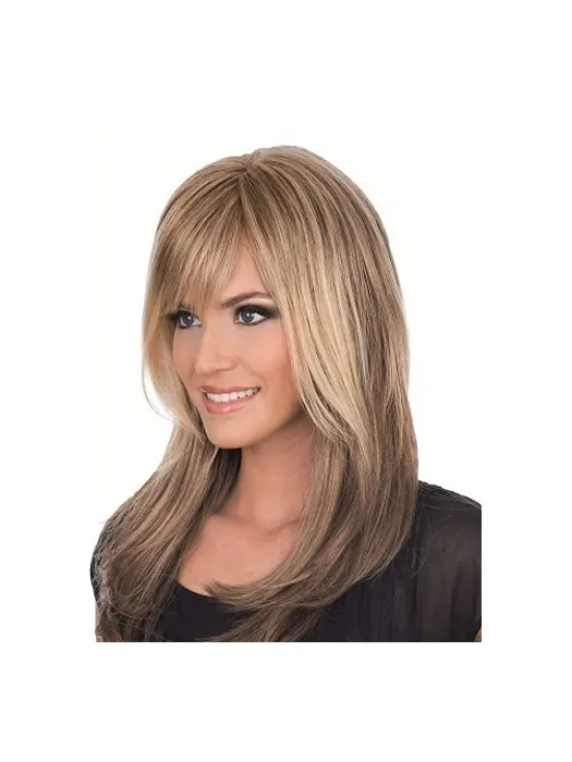 Brown Straight Synthetic Stylish Long Wigs