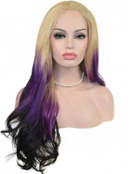 22 inch Wavy Long Lace Front Two Tone Wigs