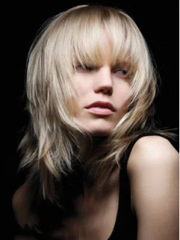 Young Fashion Platinum Blonde Wild And Wispy Style Full Lace Human Wigs