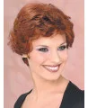 Synthetic Cropped Curly Auburn Beautiful Classic Wigs