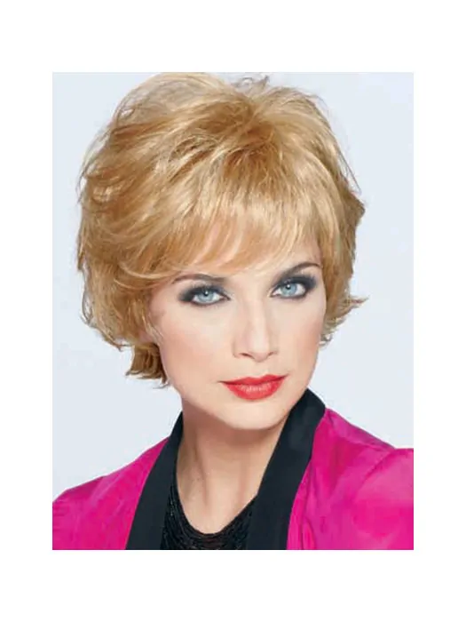 Cool Blonde Wavy Short Classic Wigs
