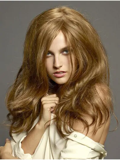 Amazing Blonde Long Wavy Layered High Quality Wigs