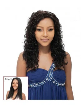 Wholesome Black Curly Long African American Wigs