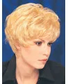 Synthetic Cropped Straight Blonde High Quality Classic Wigs