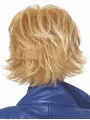 Blonde Straight Synthetic Unique Medium Wigs
