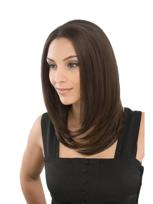 Lace Front Easy Straight Synthetic Medium Wigs