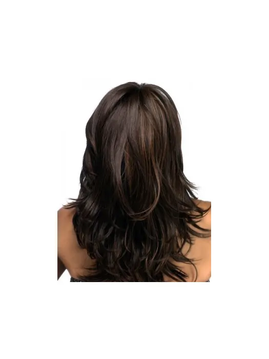 Great Black Straight Synthetic Long Wigs