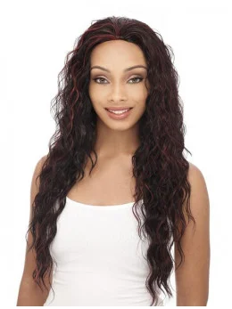 Perfect Brown Curly Long Human Hair Wigs and Half Wigs