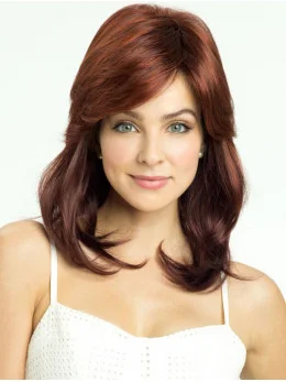 Radiant Auburn Lace Front Shoulder Length Synthetic Wigs