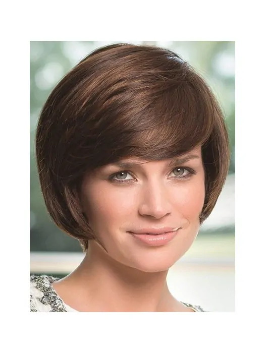 Lace Front Wavy Synthetic No-fuss Medium Wigs