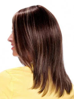 Cheap Monofilament Straight Shoulder Length Human Hair Wigs