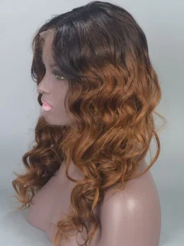 18'' Long Curly Full Lace Wigs Ombre Wigs