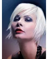 Young Fashion Dramatic Layered White Short Capless Wigs