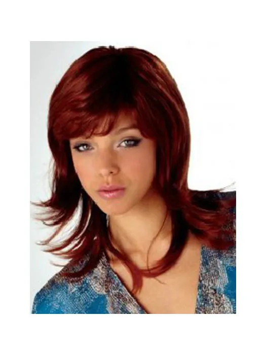 Glamorous Monofilament Wavy Shoulder Length Full Lace Wigs