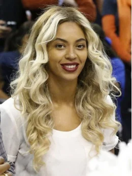 Chic Style Beyonce 22  inches Remy Hair Long Wavy Lace Wig