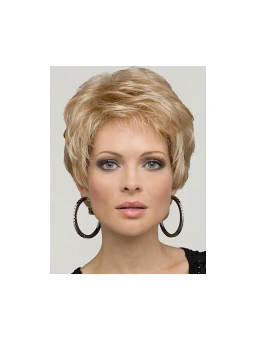 Blonde Wavy Synthetic No-fuss Wigs For Cancer