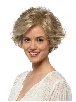 High Quality Curly Blonde Layered Popular Wigs