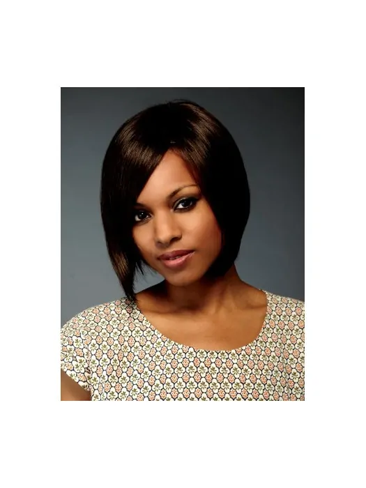 Easy Black Lace Front Chin Length Lace Wigs