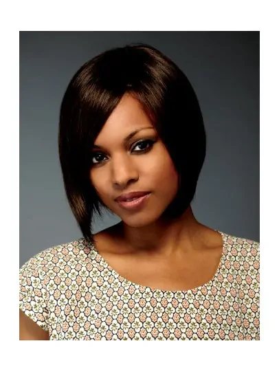 Easy Black Lace Front Chin Length Lace Wigs