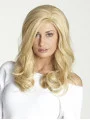 Blonde Wavy Remy Human Hair Graceful Long Wigs