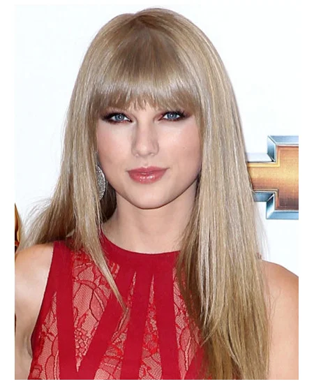 Affordable Blonde Straight Long Taylor Swift Wigs