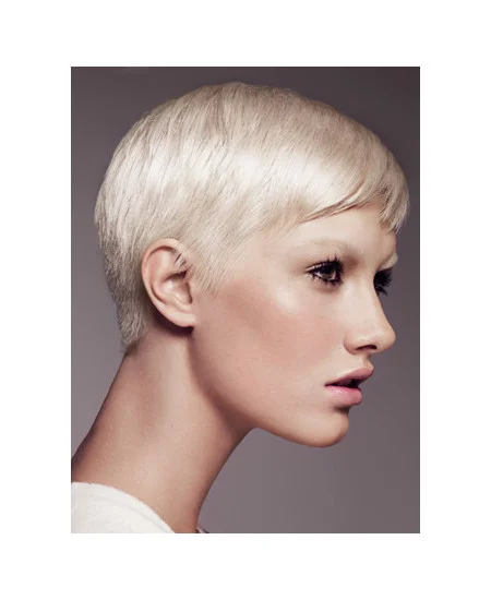 Young Fashion Platinum Blonde Blonde Yongthful Short Capless Wigs