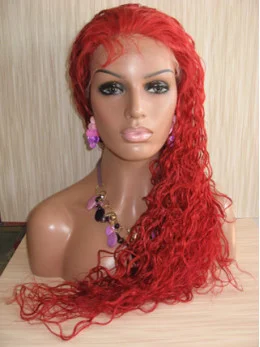 22  inches Long Curly Lace Front Synthetic Wigs
