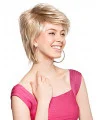 Trendy Blonde Straight Short Synthetic Wigs