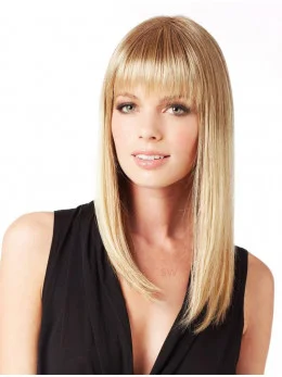 Discount Synthetic Blonde Lace Front Long Wigs