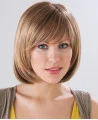 Comfortable Auburn Straight Chin Length Synthetic Wigs