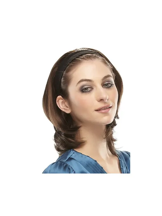 Beautiful Synthetic Brown Straight Medium Wigs