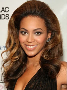 Beyonce Knowles 100 per Indian Human Hair Queenlike Long Wavy Full Lace Wig about 18  inches