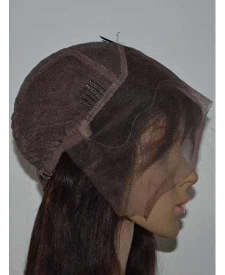 Shoulder Length Wavy Full Lace Copper 14 inch Women Wigs