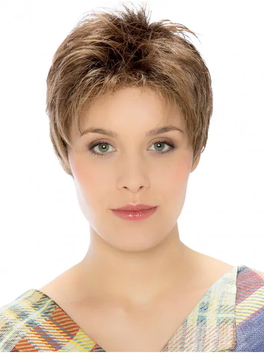 Brown Straight Lace Front Good Boycuts Synthetic Wigs