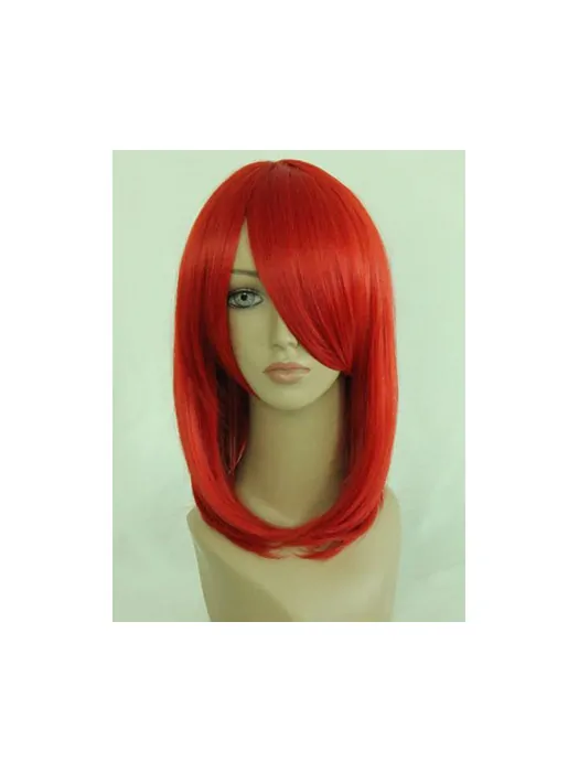 14  inches With Side Bangs Capless Synthetic Wigs