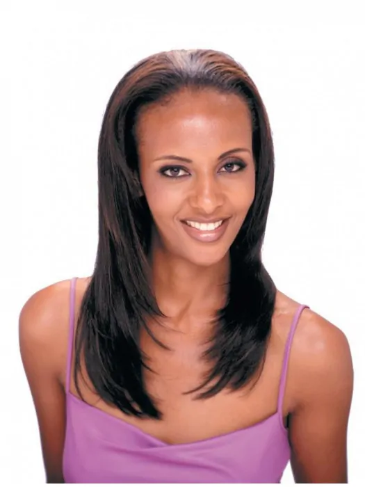 Preferential Brown Straight Long Human Hair Wigs and Half Wigs