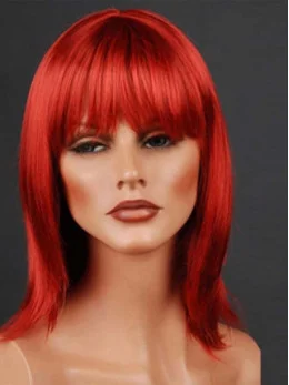 14  inches With Neat Bangs Monofilament Synthetic Wigs