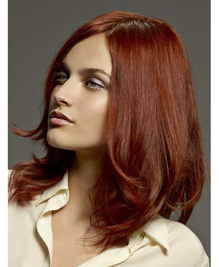So Great Red Long Straight Layered Beautiful Wigs