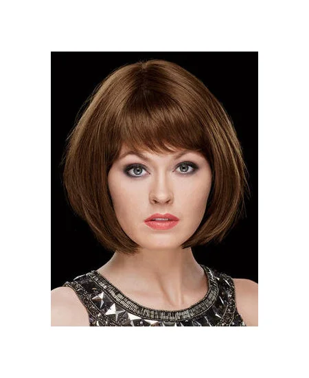 Fabulous Chin Length Straight Brown Bobs Fantastic Wigs
