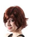 Beautiful Auburn Wavy Chin Length Synthetic Wigs