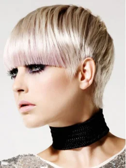 Young Fashion Dip Silver Capless Human Wigs