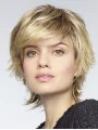 So Great Blonde Shoulder Length Wavy Layered Popular Wigs